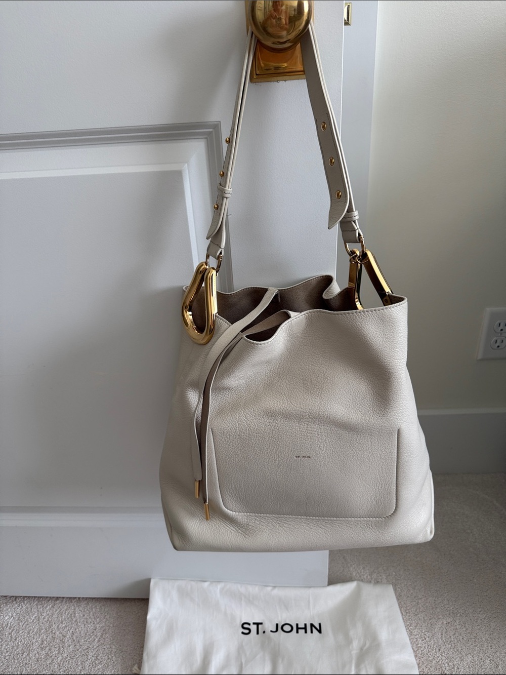 St. John Leather Hobo Bag